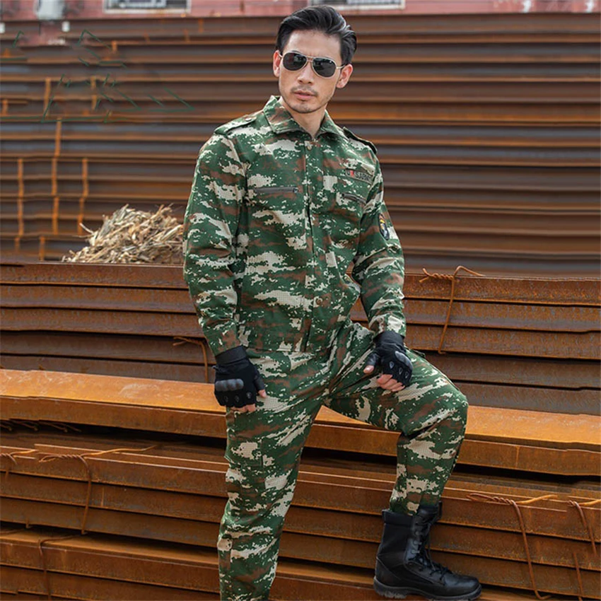 Армейская Военная униформа для мужчин 10 цветов Камуфляжный костюм тактическая