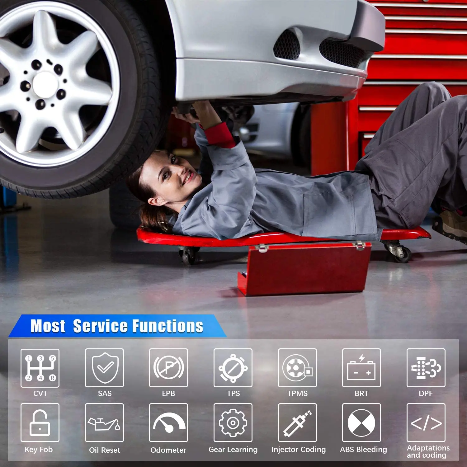 Автомобильный сканер Foxwell GT60 Plus с полной системой OBD2 привод и кодирование ABS