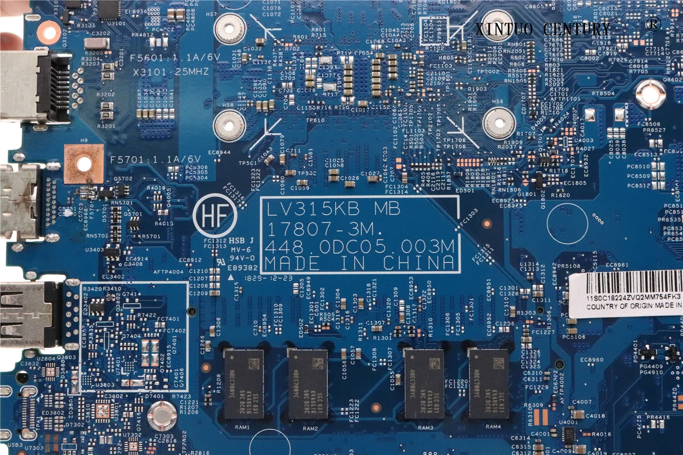 

5B20R33550 For lenovo V330-15IKB Laptop Motherboard LV315KB MB 17807-3M With SR342 I5-7200U CPU 4G RAM 100% tested working