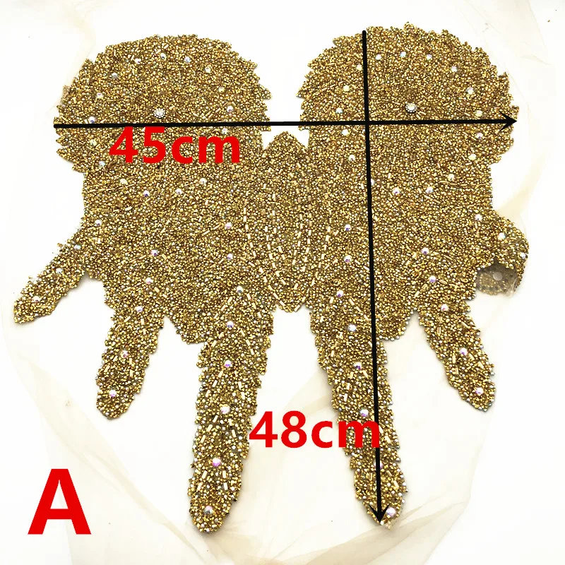 Золотые и серебряные Переводные Стразы мотив горячей фиксации стразы s украшение