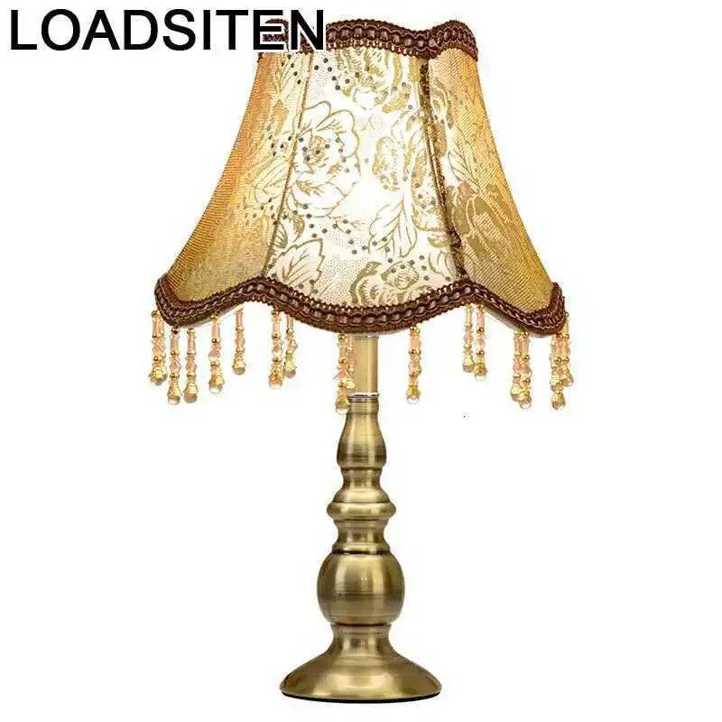 Европейская хрустальная лампа для спальни настольная декоративный светильник