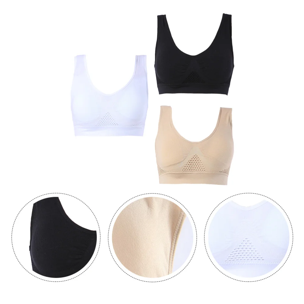 3 шт. модный спортивный бюстгальтер противоударное нижнее белье майка для йоги