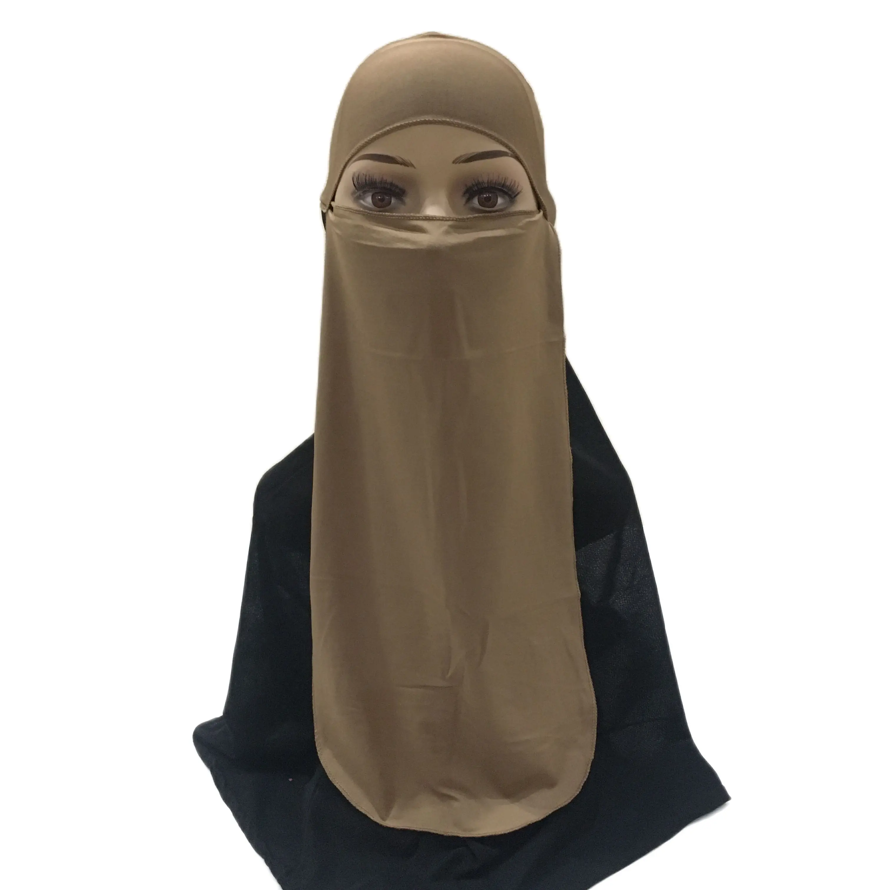 Высококачественная мусульманская вуаль Niqab H212 однослойная ткань мерил маска для