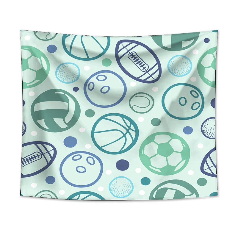 

Fabic Wall Hangings High Quality Home Textiles Various Balls Design Throw Rug Original Pattern Carpet On The Wall Art Decor