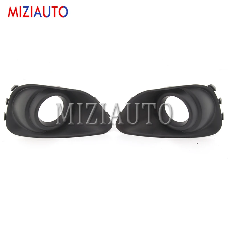2pcs no plating Передний пассажирский+ противотуманный фонарь для водителя, противотуманный светильник, крышка для Jeep Compass, 1 шт., автомобильный передний бампер, противотуманная фара, крышка ABS - Цвет: 2pcs no plating