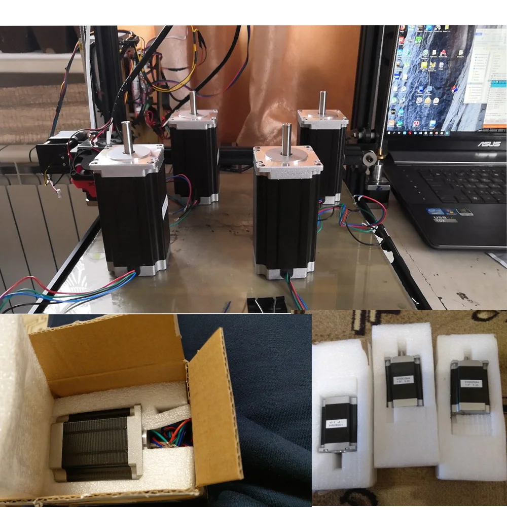 NEMA23 шаговый двигатель 57x112 мм 4 свинцовый 3а 3н. М/Nema 23 двигателя 112 428Oz in для 3D принтера гравировального