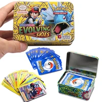 takara tomy cartoon pokemon battle game cards evolving skies gx ex mega vmax anime figures cards collection toys christmas gifts