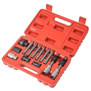 13 Pcs Alternator Pulley Tool Kit Alternator Tool Set / Repair / Removal / Pulley Crankshaft Pulley Tool