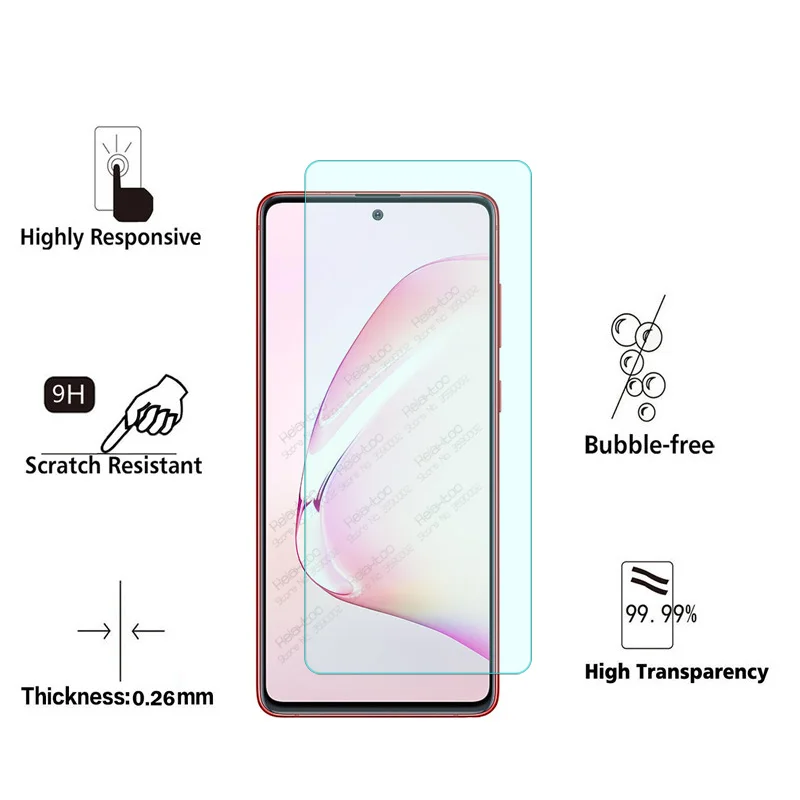 Защитное стекло для экрана и объектива камеры 2 в 1 samsung galaxy note 10 lite note10 light N770F 6 7