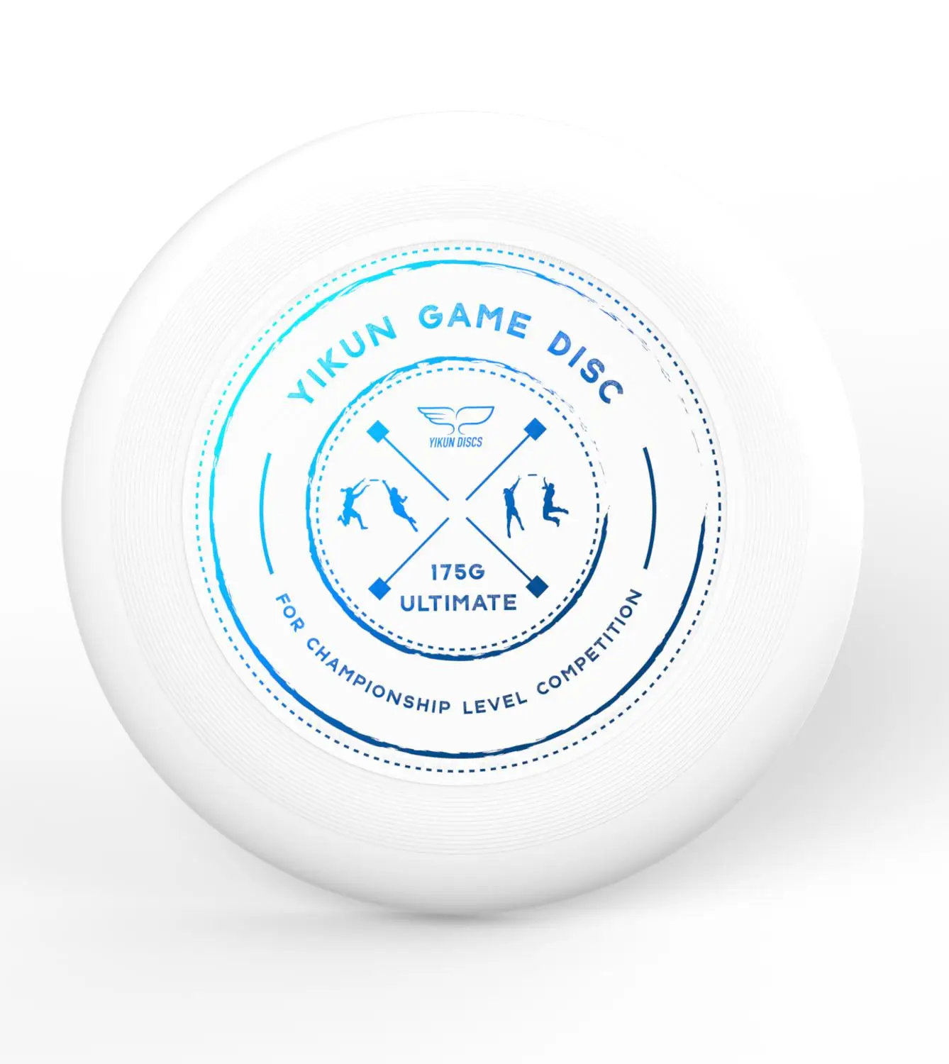 YIKUN диски, одобренный WFDF, 175g, профессиональный FlyingDisc Ultimate Disc UltiPro GameDisc - Цвет: White-Blue