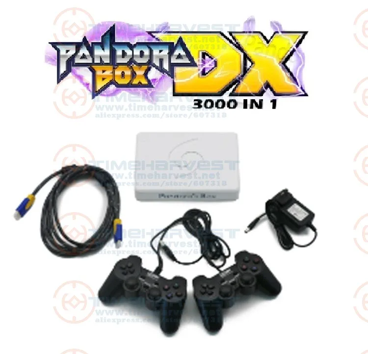 Pandora Box DX 3000 in 1 motherboard 2 Players Wired Gamepad and Wireless Gamepad Set 3D Family entertainment machine video game