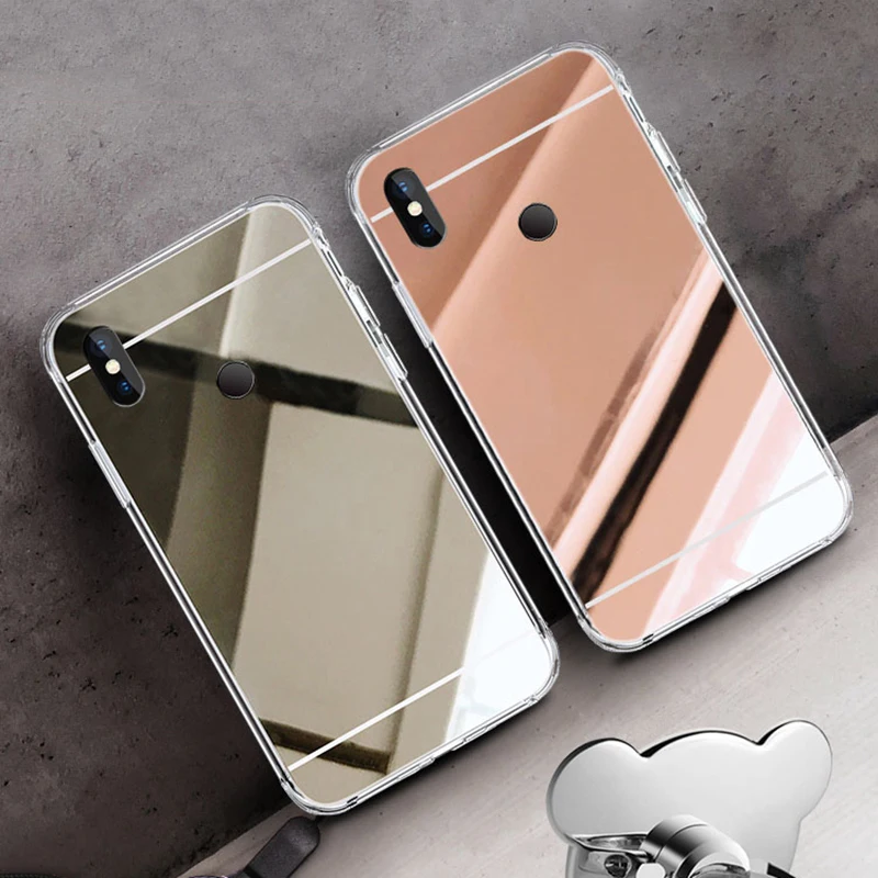 Honor 8A 8C 8XFor huawei Y6 Y7 2019 Prime Pro модная одежда для девочек зеркало макияжа Чехол Мягкий