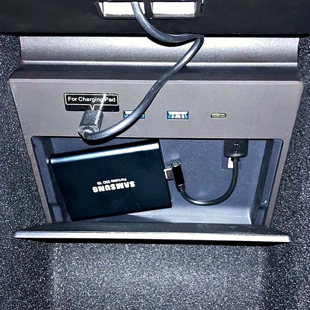 Usb-хаб для Tesla модель 3 2020 SSD жесткий диск коробка хранения центральной консоли с
