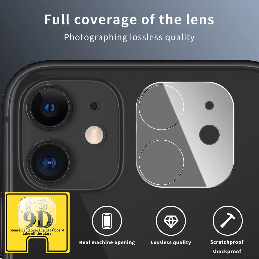 Для iPhone 11 11Pro 9D закаленное стекло полное покрытие HD защита объектива для Pro Max