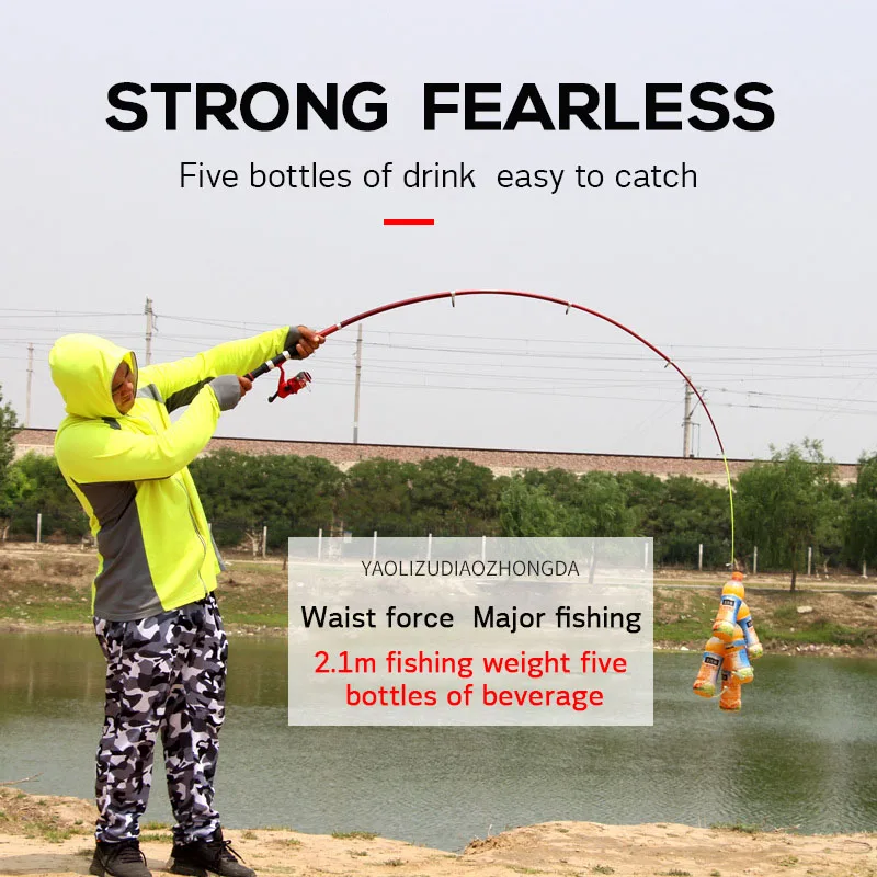 2 1 м телескопическая удочка комбинированный комплект рыболовного колеса