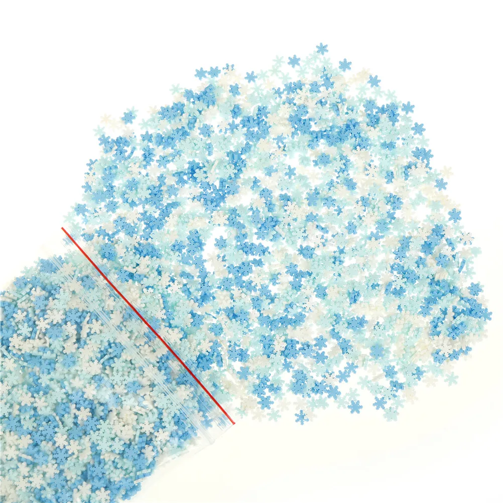 100 г/лот Полимерная глина разбрызгивает разноцветными сердечками пятью звездами