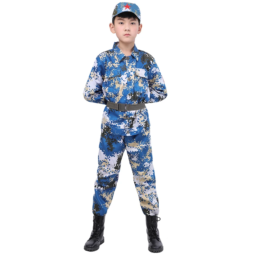 Детская Военная униформа для учеников комплект из тактической боевой куртки и
