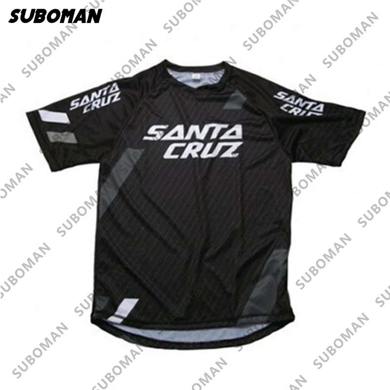 

2021 santa cruz Summer short sleeves Downhill Jersey Maillot Mtb Enduro Cycling Jersey bmx Men Maillot Ciclismo Hombre Shirt