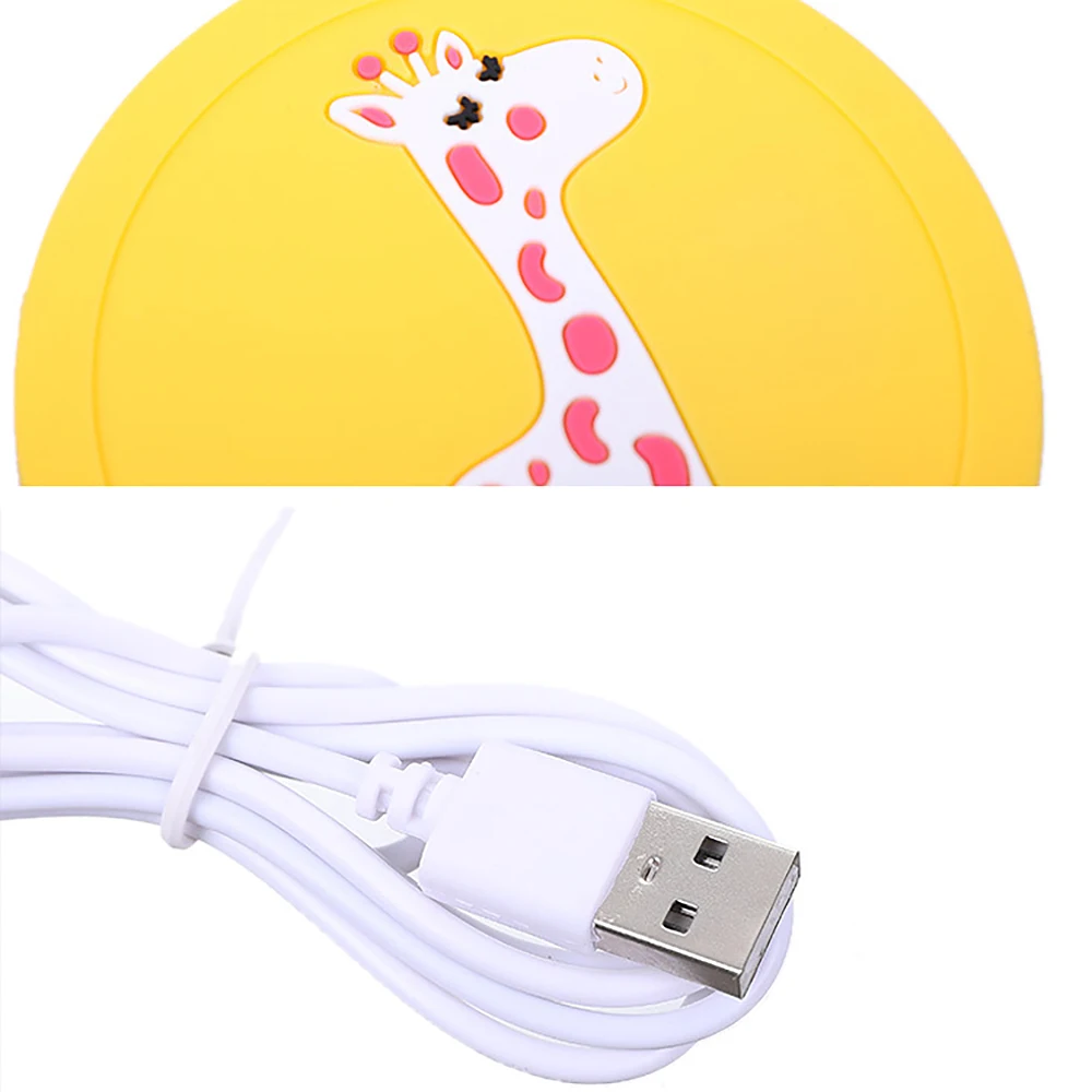 USB грелка гаджет мультяшная Милая силиконовая тонкая чашка подставка для кофе