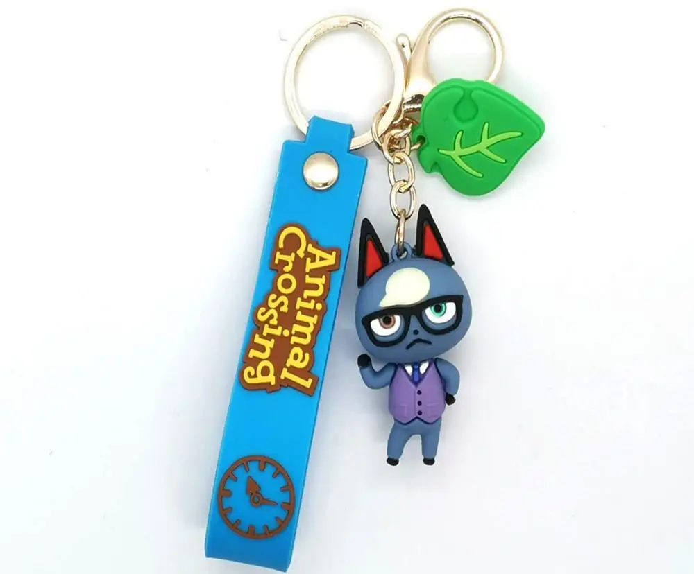 

New Animal Crossing Son Doll Car Key Chains Korea Men Women Lovers Key Chain Pendant Small Cute Accessories Gift Switch Key Ring