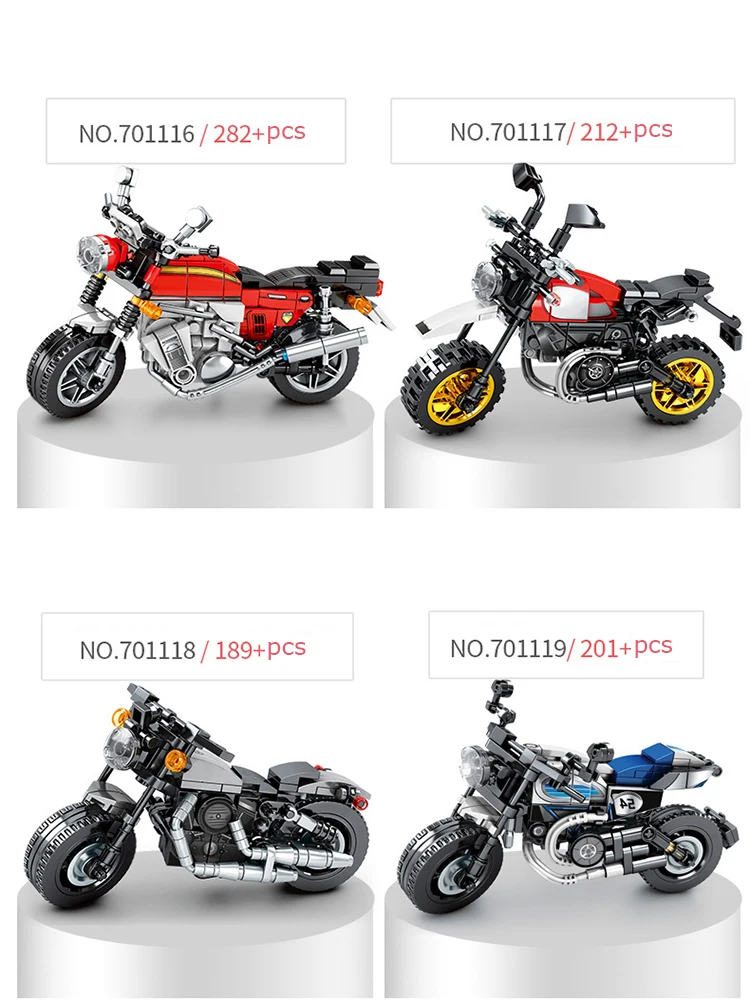 

Technic Motorcycle Building Blocks City Moto Racing Motorbike Vehicles Bricks Toys Gifts For Children