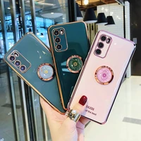 luxury plating phone holder phone case for huawei mate 20 pro x lite mate 30 10 9 40 pro y9 y6 y7 y9 prime 2019 2020 cover