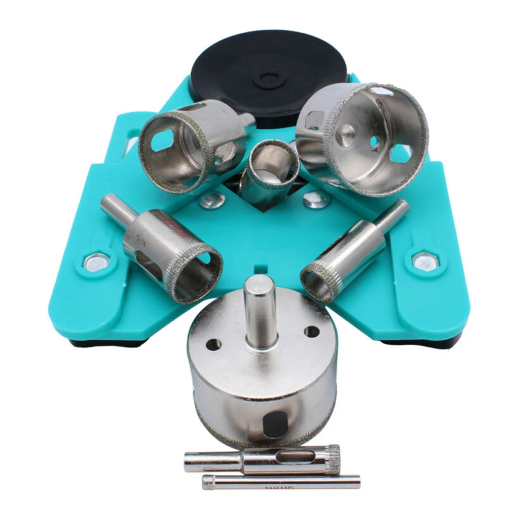 

Glass Drill Guide Set Vacuum Base Sucker Tile Glass Hole Saw Diamond Coated