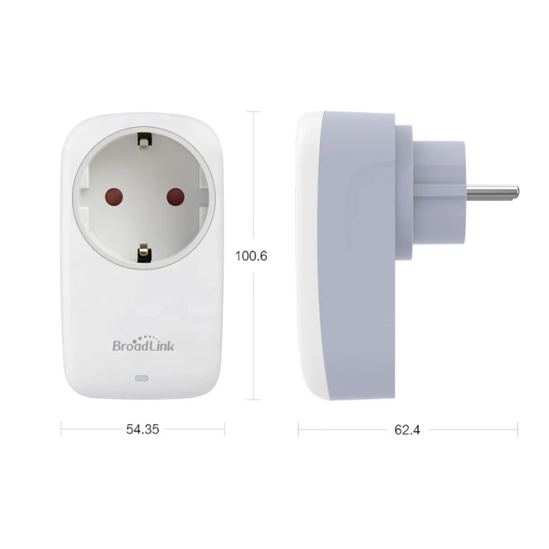 BroadLink SP4L ЕС Wi Fi Smart Plug электрической розетки таймер 16A затемненный ночной