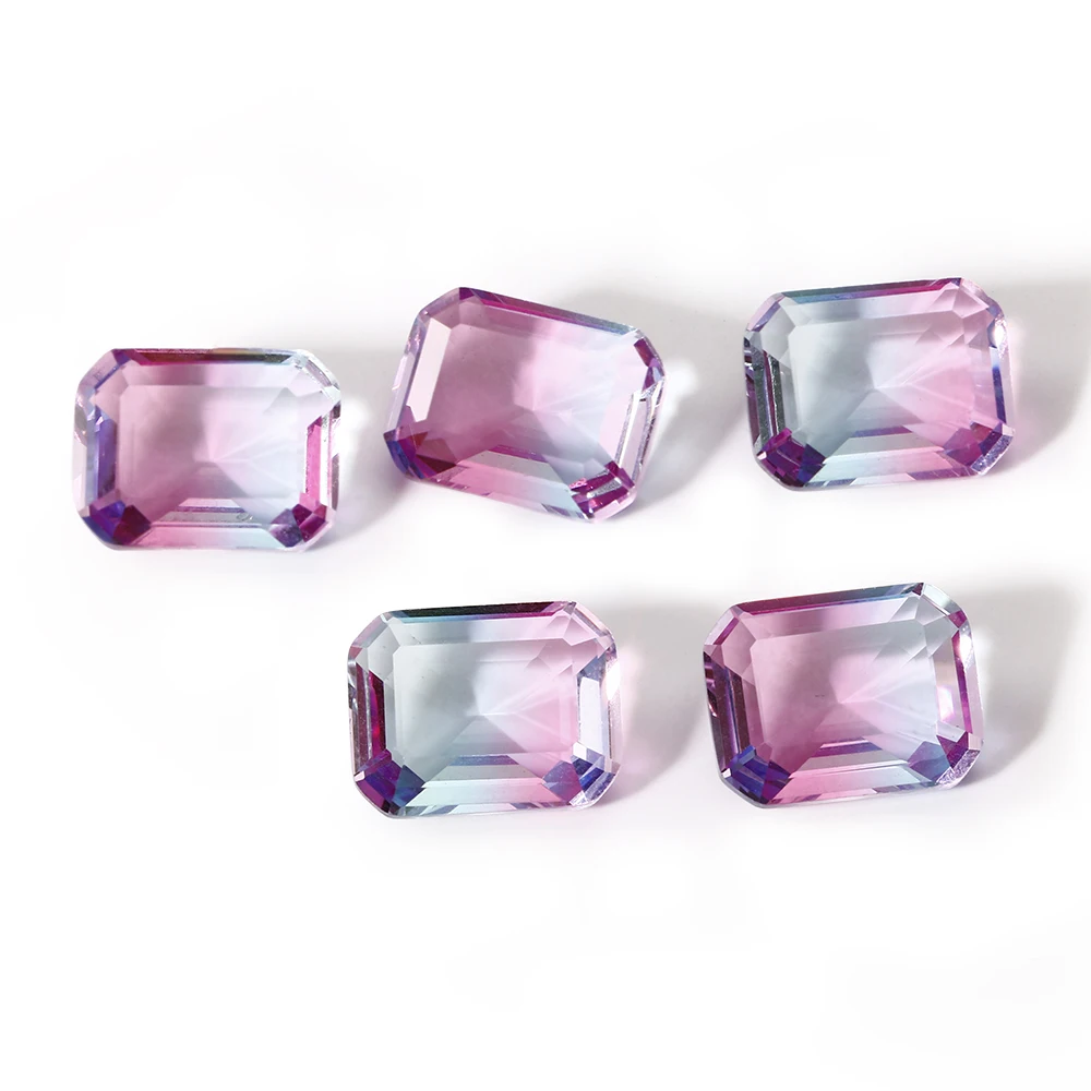 2 7-3.2ct настоящие камни 8x10 мм Прямоугольник турмалин свободные драгоценные Модные