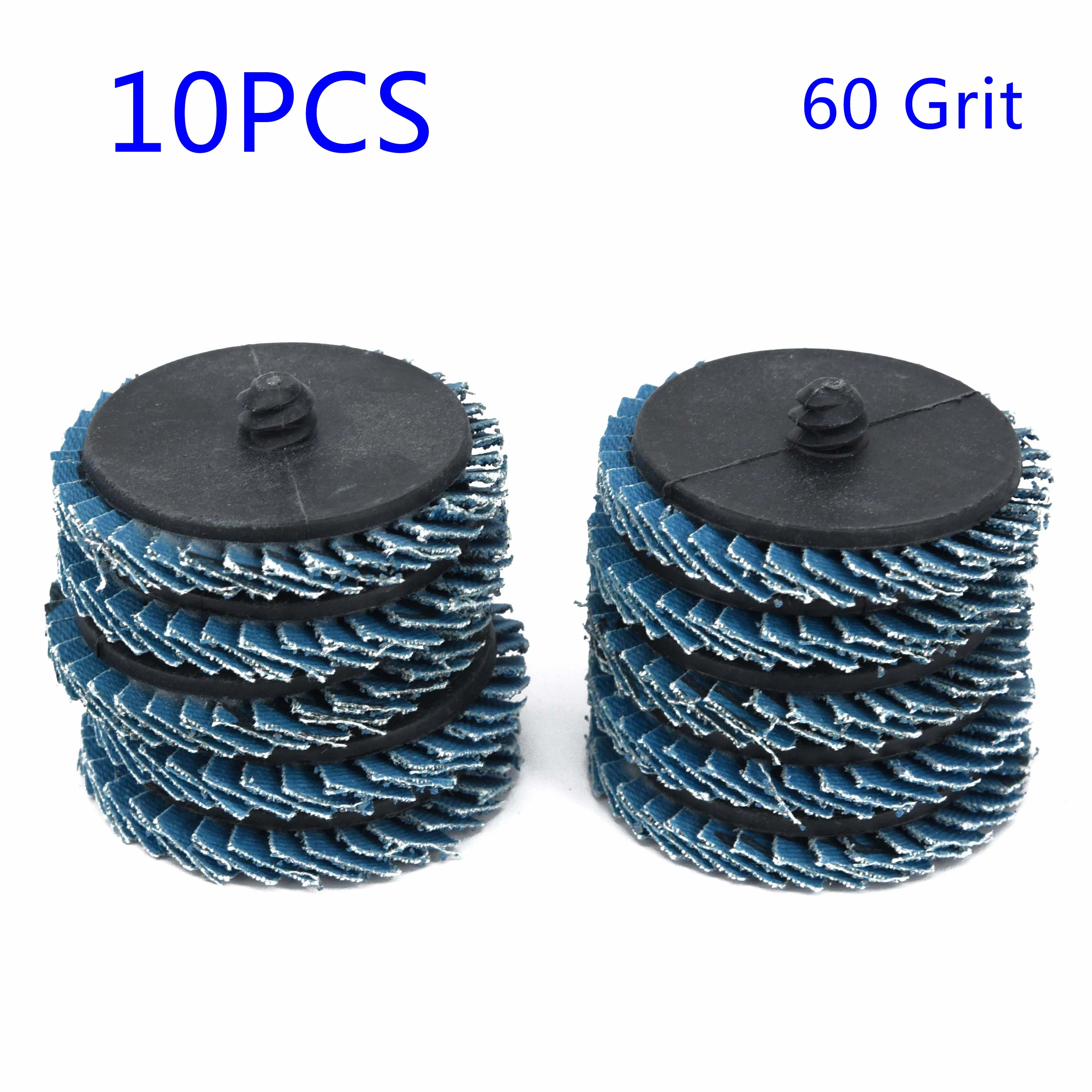 

2020 High Quality Strength 2inch 60Grit Sanding Disc Wheels 10pcs Aluminum Oxide Polishing