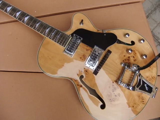 Оптовая продажа Новое поступление электрическая гитара Jazz полупустотелый