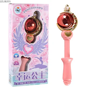 Косплей розовая Луна милая девушка палочка аниме экшн-фигурка Милая мультяшная луна сердце Музыкальная волшебная палочка светильник кой Игрушки для девочек