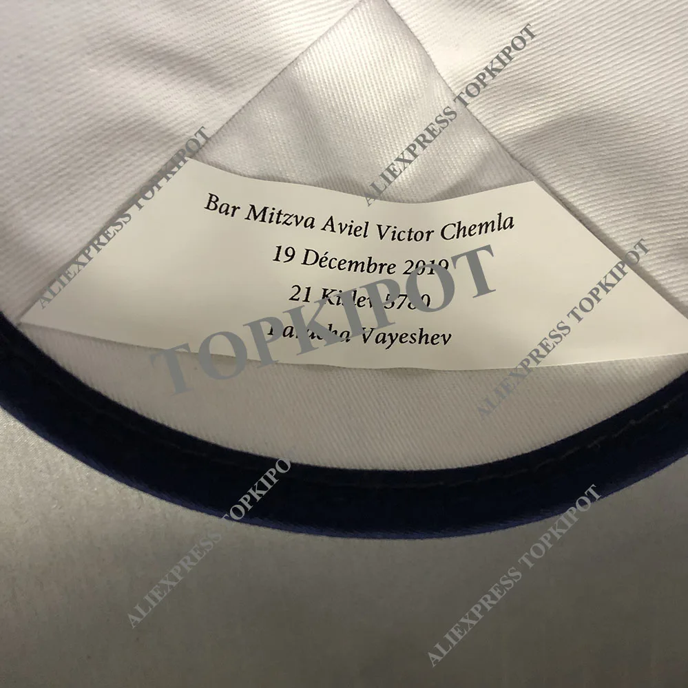 Темно-синяя хлопковая саржа KIPPAH, KIPPA, KIPPOT, KIPOT, YARMULKE, YARMULKA
