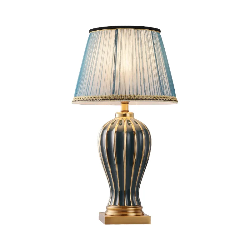 

Light luxury post-modern American bedroom bedside lamp European luxury living room home wedding decoration table lamp MJ1125