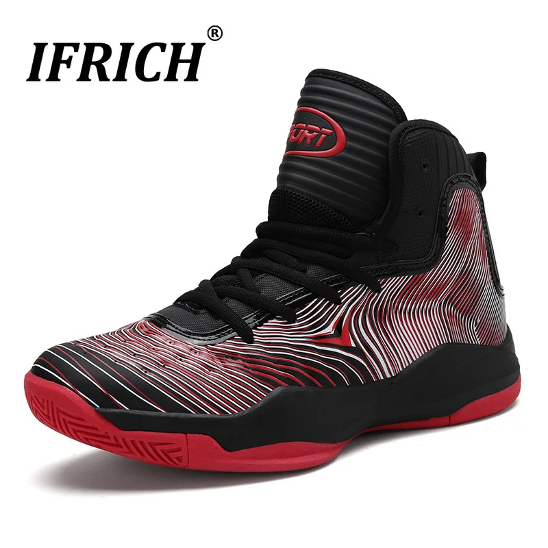 Нескользящая обувь для мальчиков баскетбольные высокие кроссовки удобная