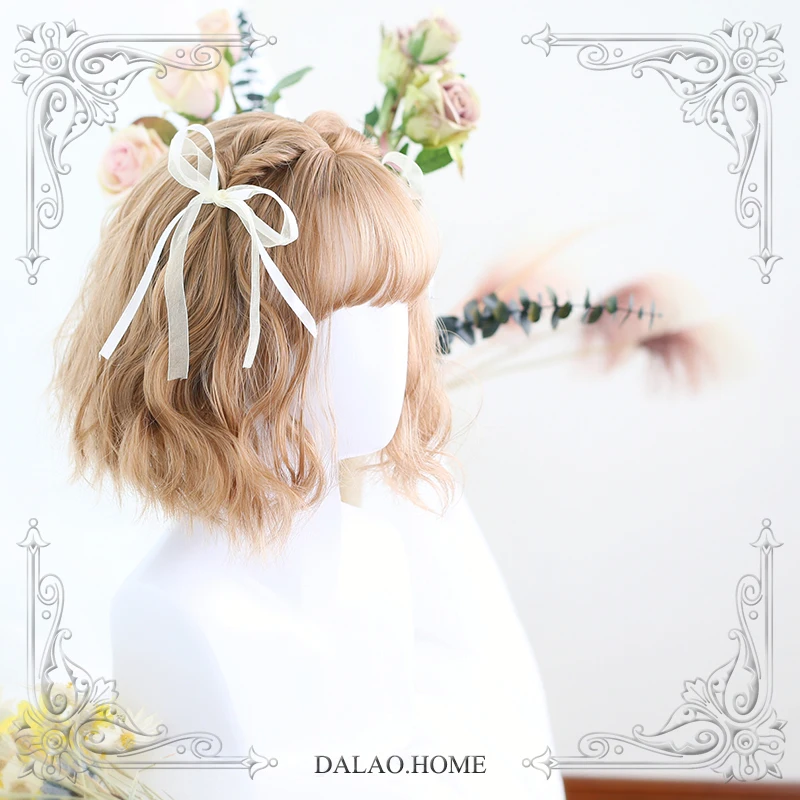 

High Quality MulticoloMr Harajuku Soft Sister Lolita 35CM+Air Bangs Wig Cosplay Costume Party