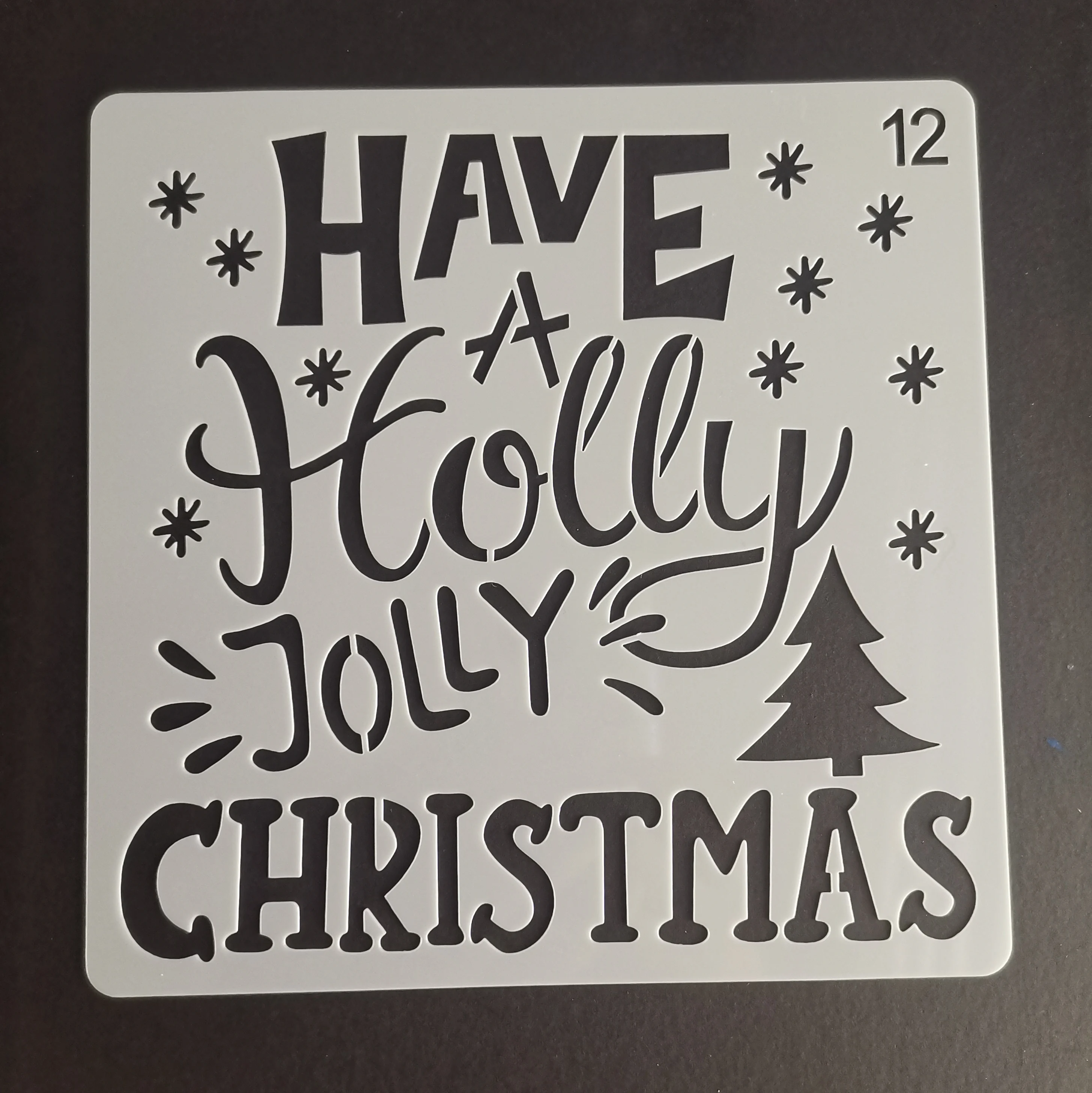 

15*15 Christmas Layering Stencils for Diy scrapbook/photo album Decorative Embossing spray painting tool graffiti hand