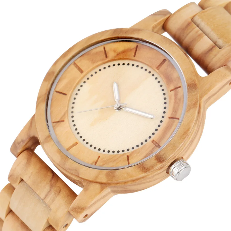 

REDFIRE Men's Wooden Watches Full Maple Wood Mens Wristwatch Quartz Timepieces Simple Design Dial Folding Clasp Male Clock Gifts