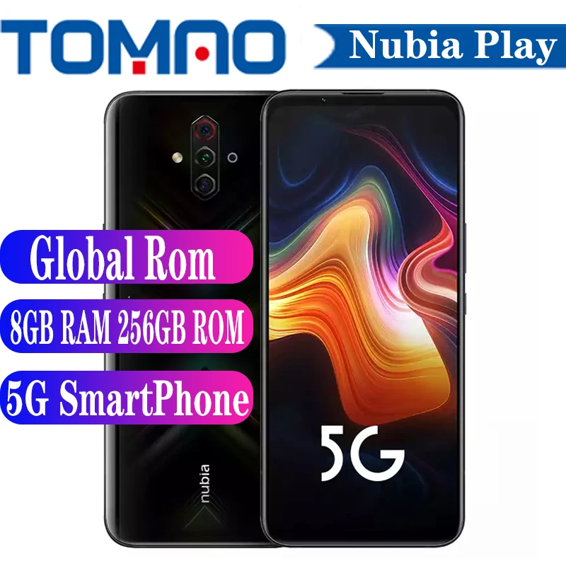 Nubia Play смартфон с четырёхъядерным процессором Snapdragon 76 ОЗУ 8 Гб ПЗУ 128 ГБ 5100 мАч 144 Гц