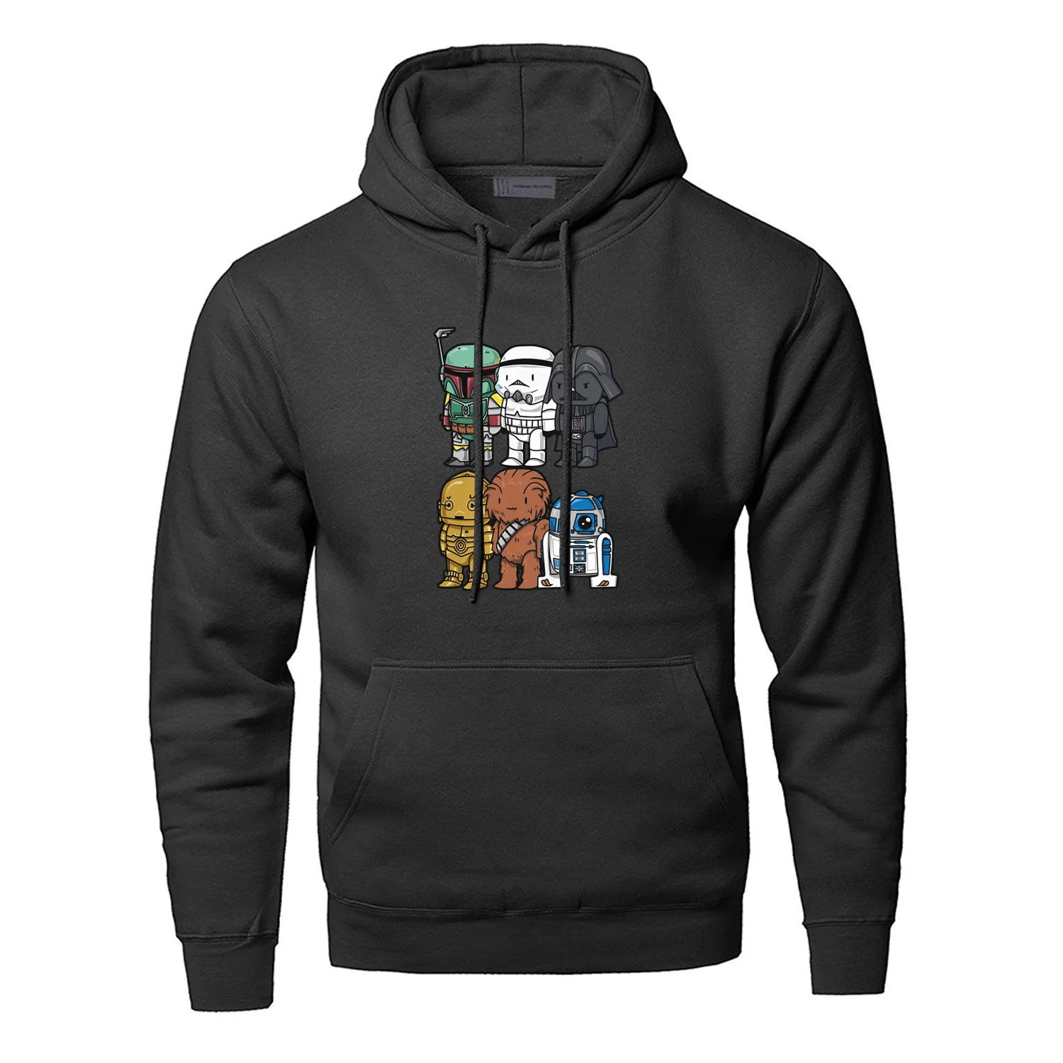 Звездные толстовки Star Wars, мужские свитшоты, йода Дарт Вейдер, толстовка с капюшоном, толстовка, зима-осень, флисовая уличная одежда, спортивная одежда Starwars - Цвет: black 6