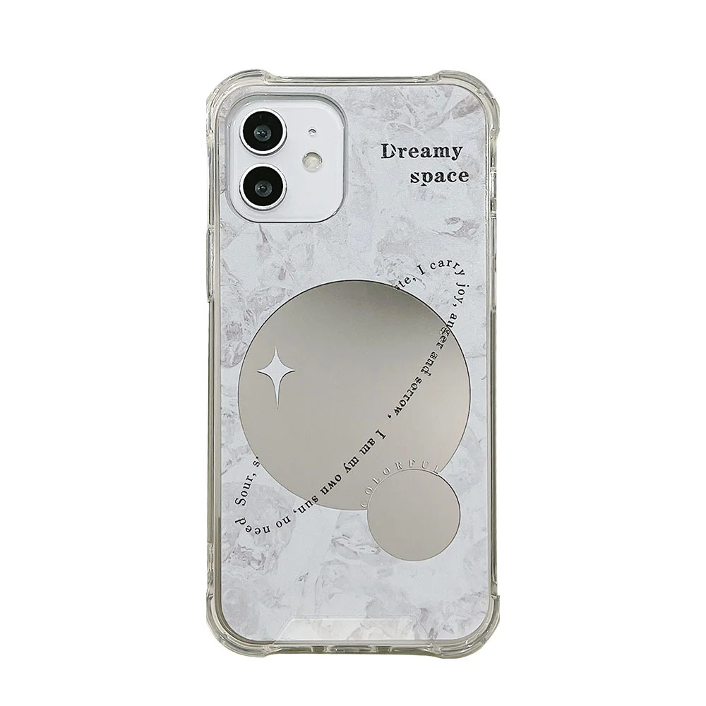 

Planet mirror for iPhone 13 12 Apple phone case 12promax silicone 11 fall proof makeup 7 / 8p women's