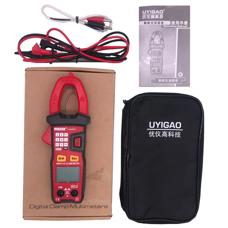 

Smart Clamp Multimeter High-precision key type Multimeter AC/DC Current Automatic recognition of gear anti-burn ammeter