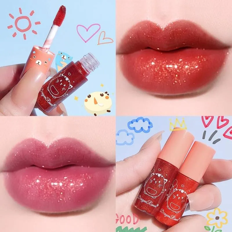 1 шт Мини Блестящие блеск для губ сексуальная увлажняющая Длительное Действие