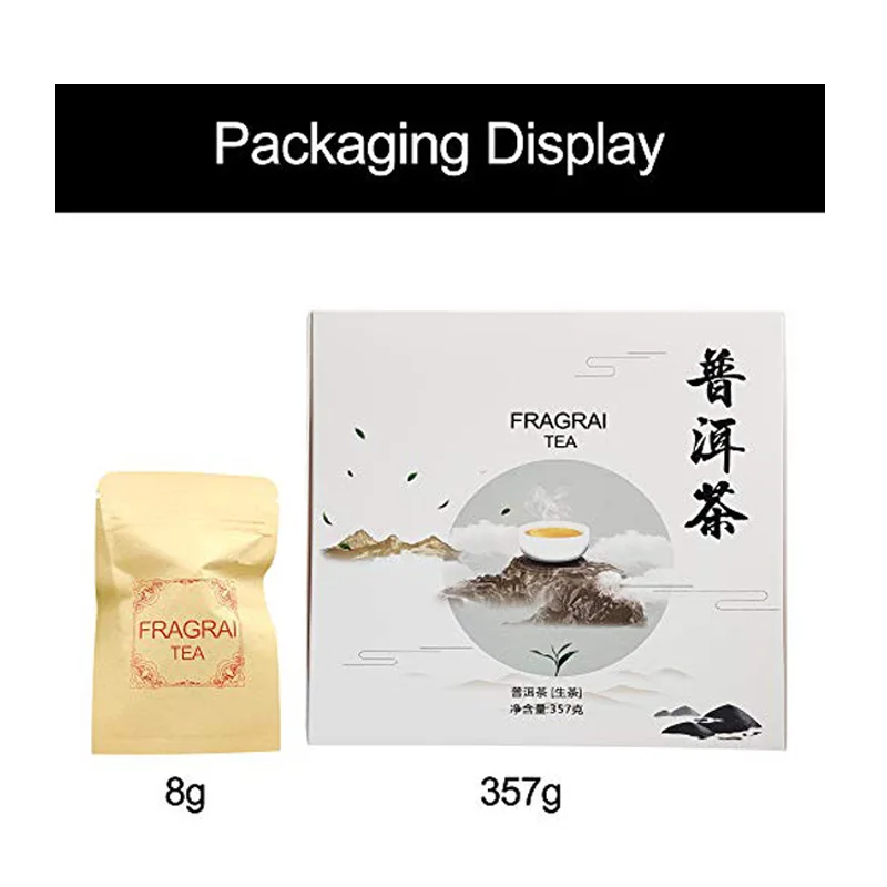 

Old Raw Tea Cake 357g Chinese Tea Beauty and Health Care Slimming Tea