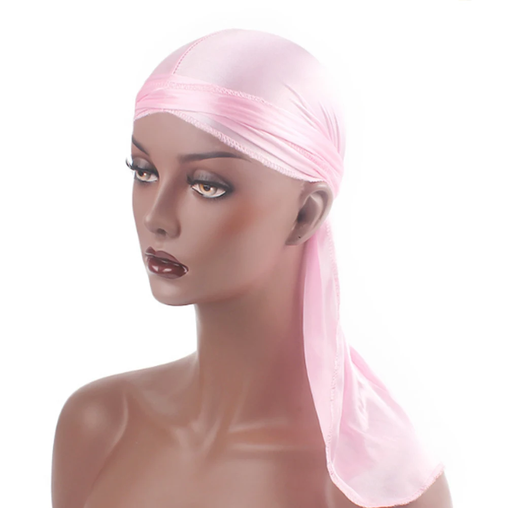 2022 Шапочка-тюрбан для мужчин и женщин атласная повязка на голову Durag аксессуары