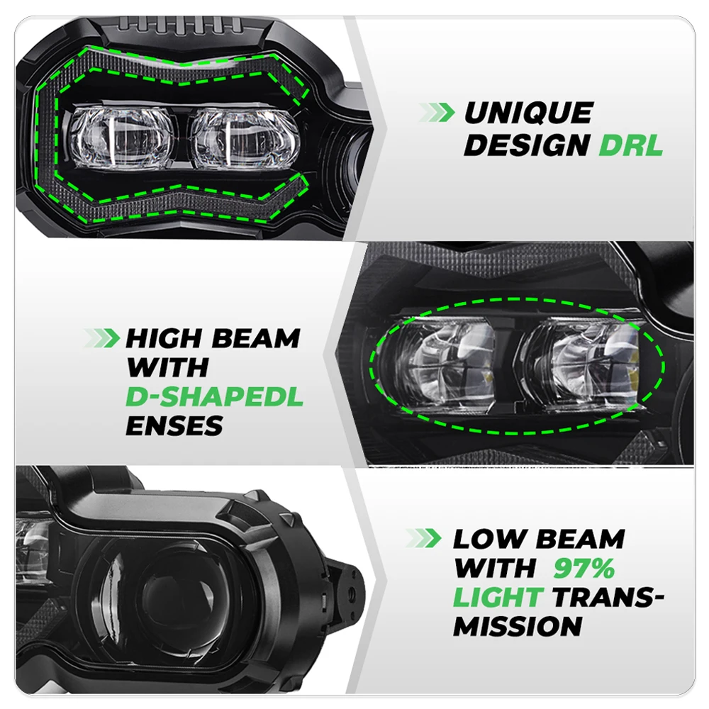 Новый E24 mark фары для BMW F800GS F800R F 650 700 800 GS 800GS ADV приключений в комплекте светодиодный