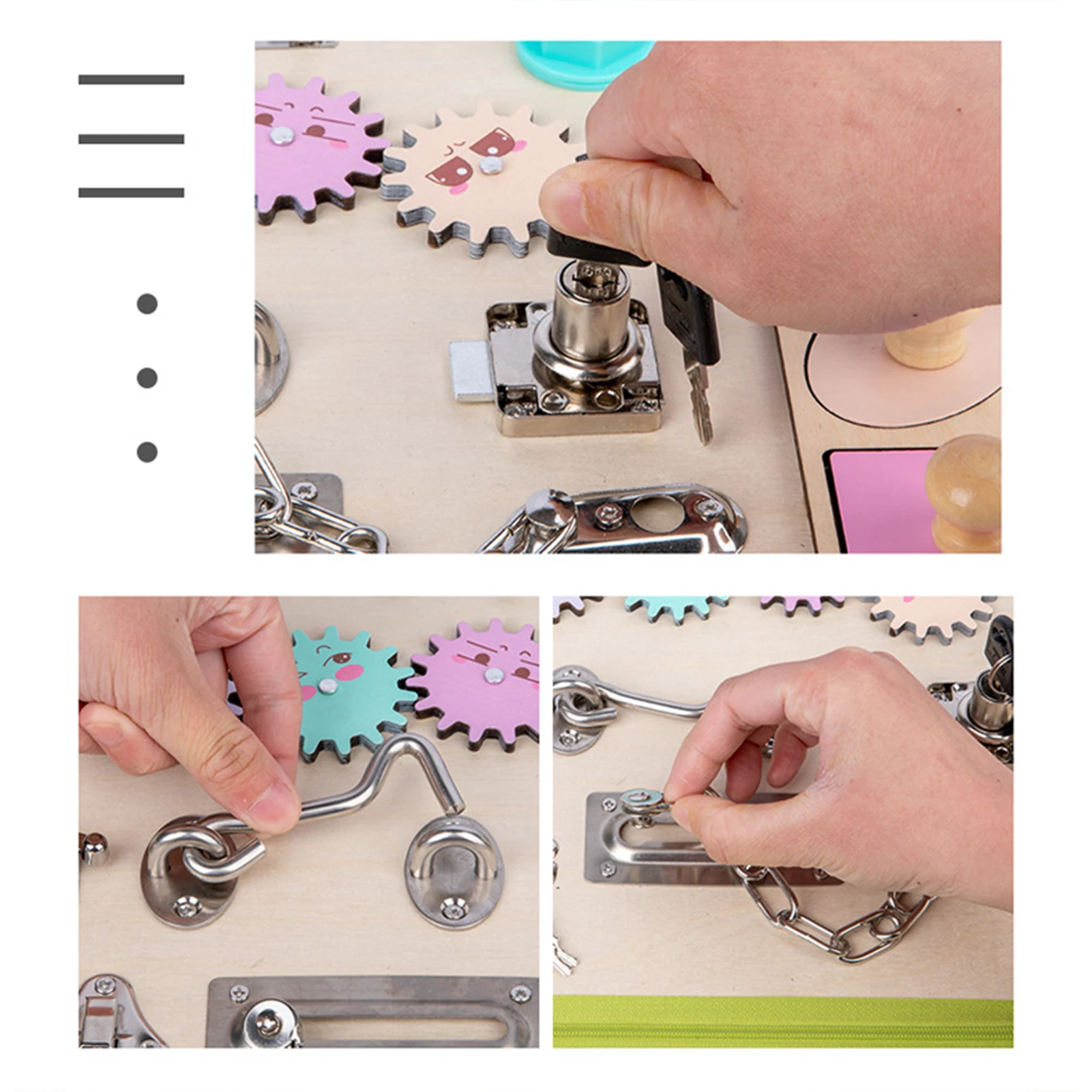 Развивающая игрушка Монтессори для малышей развивающая сенсорная доска