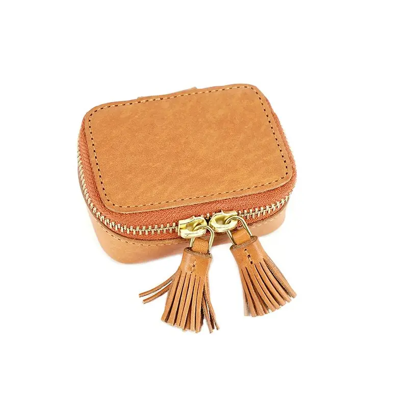 

WOONAM Women Fashion Limited Exquisite Natural Top Hide Genuine Calf Leather Tassels Cosmetic Pouch Bag WB1164