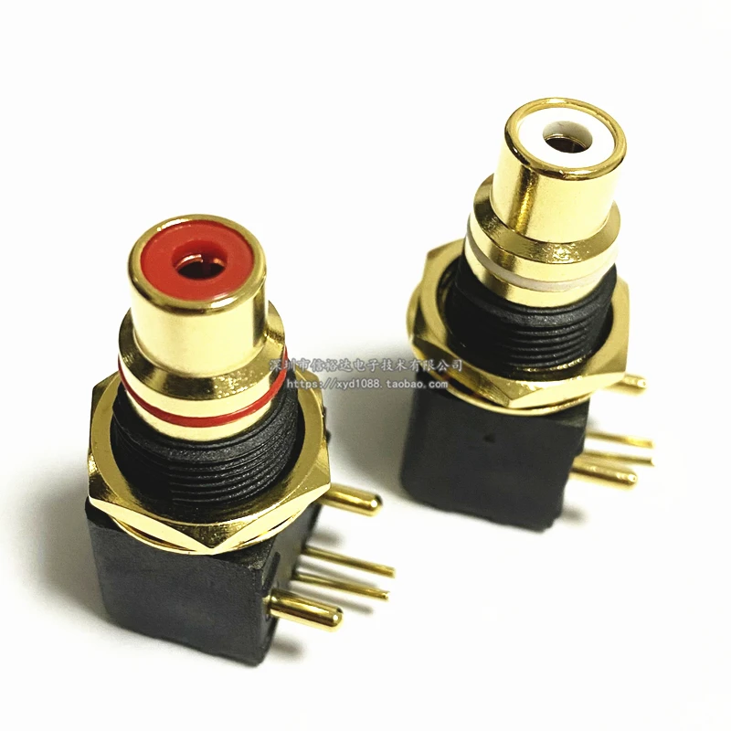 2 шт. тайваньский позолоченный RCA сиденье проигрывателя DAC декодер цифровой