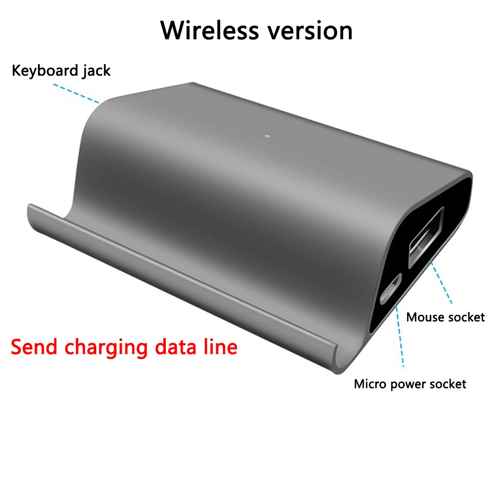 Портативный USB Bluetooth Разъем мышь Клавиатура для мобильного беспроводного